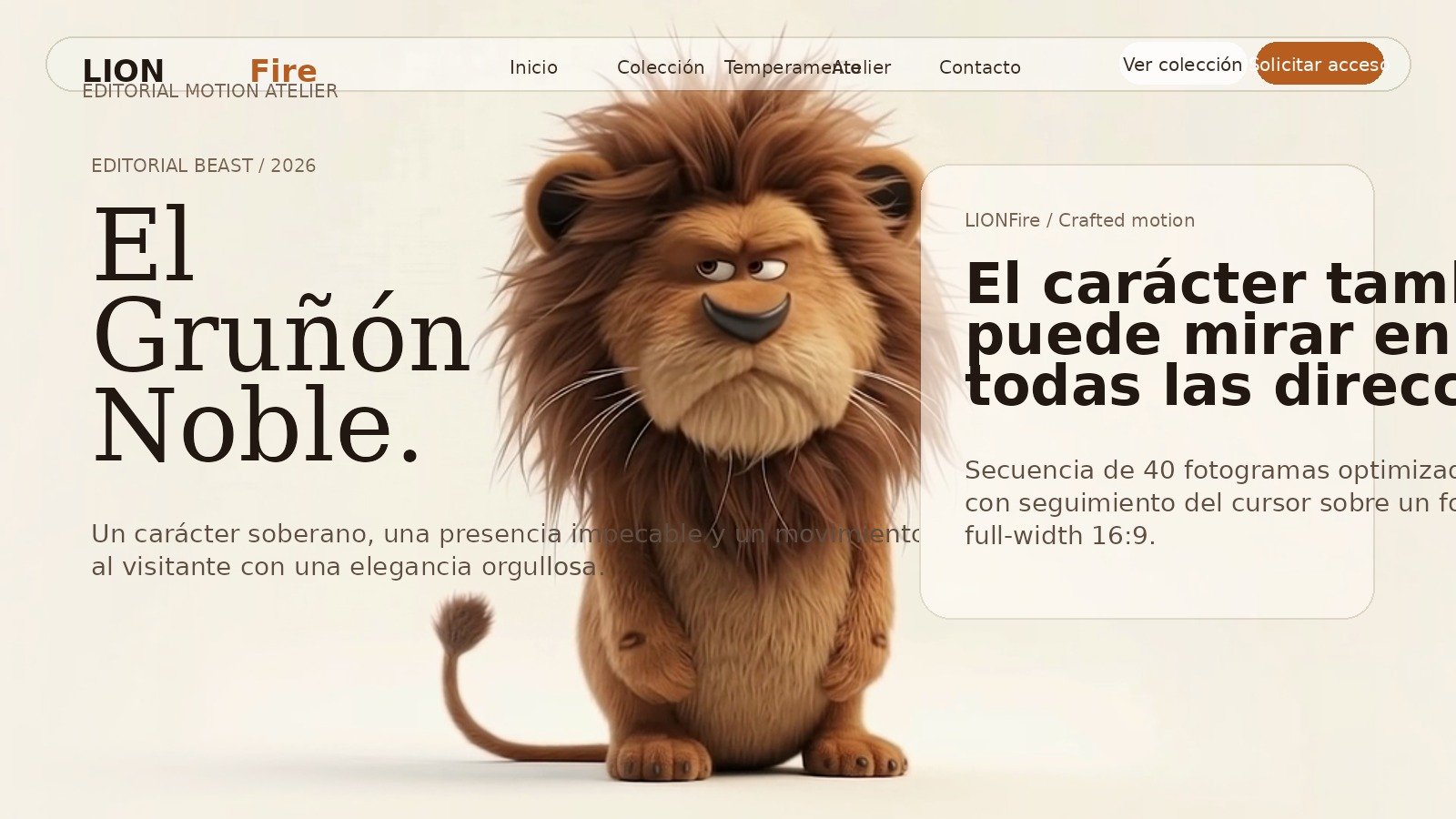 LIONFire — El Gruñón Noble Hero