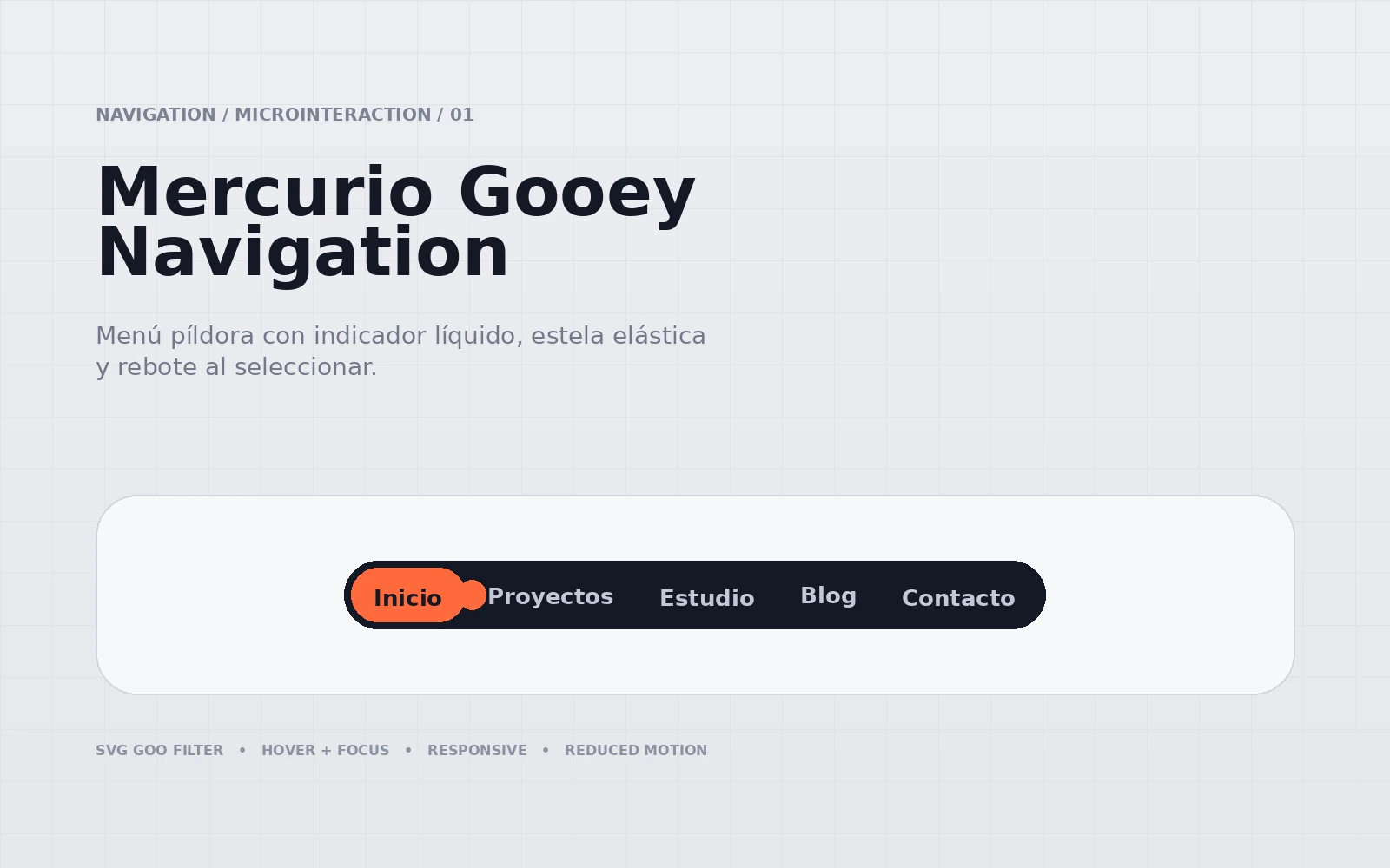 Mercurio Gooey Navigation