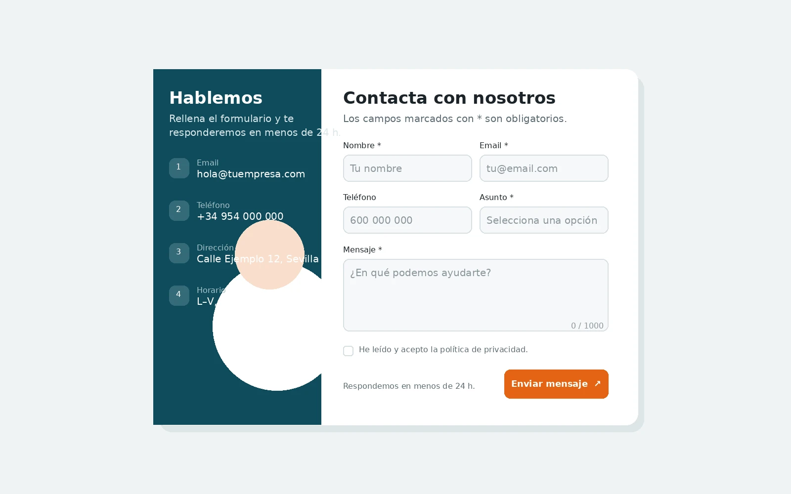 NEXO Contact Form