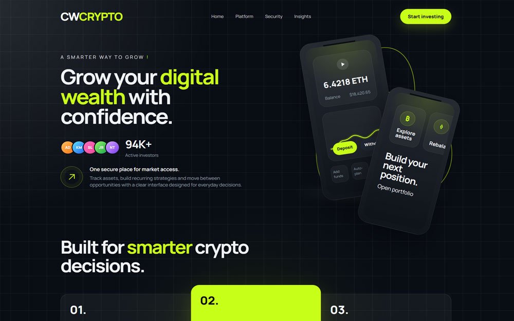 CWCRYPTO Investing Landing