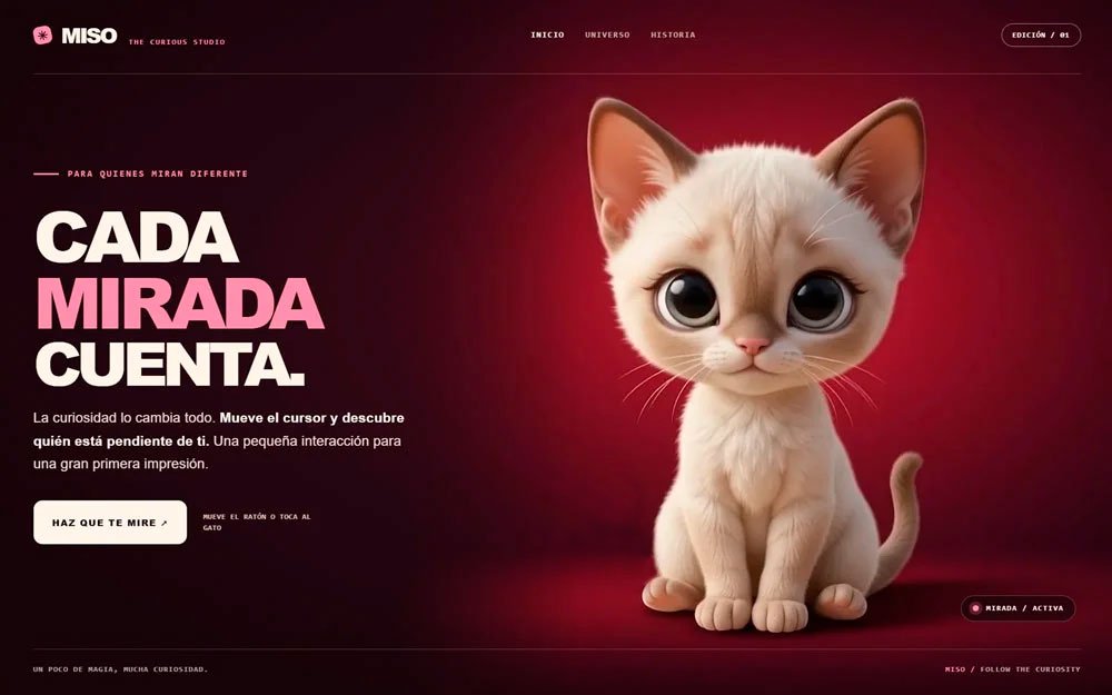 Cursor Cat Interactive Hero